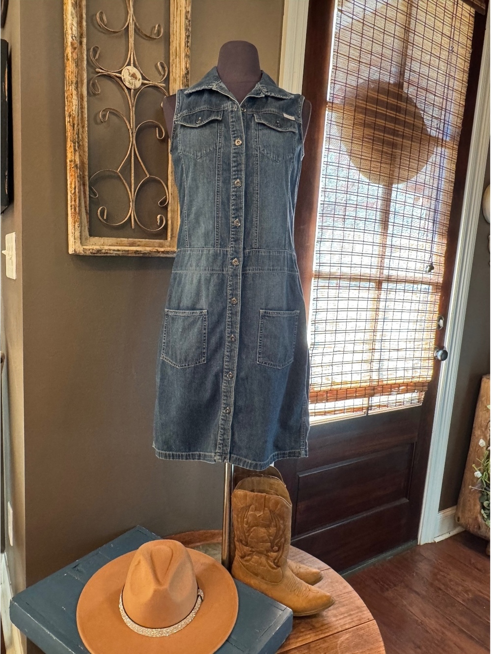 Tommy Hilfiger Sleeveless Denim Dress Size 6